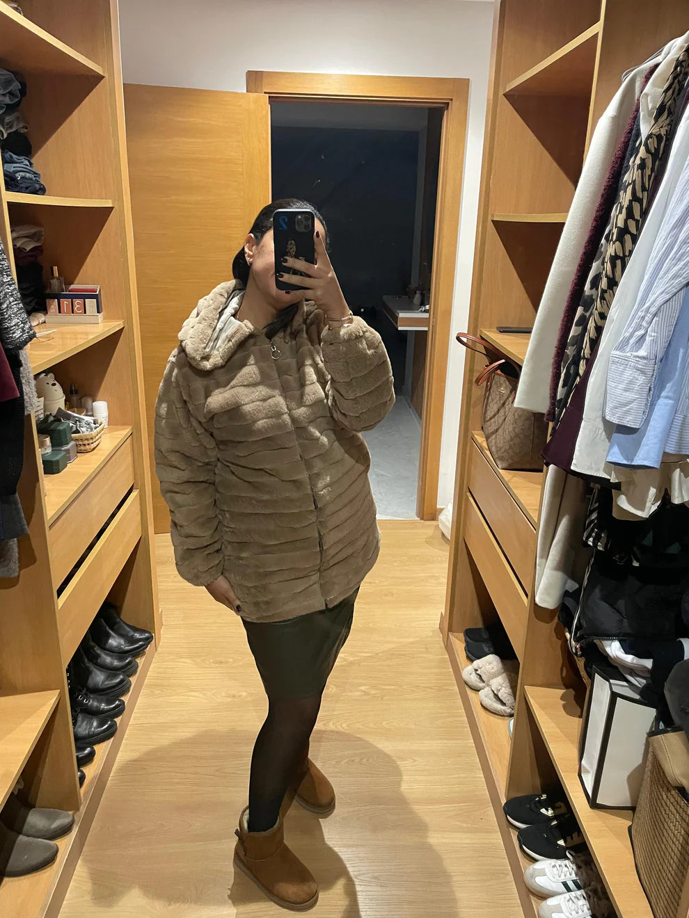 Manteau Fourrure bouffant