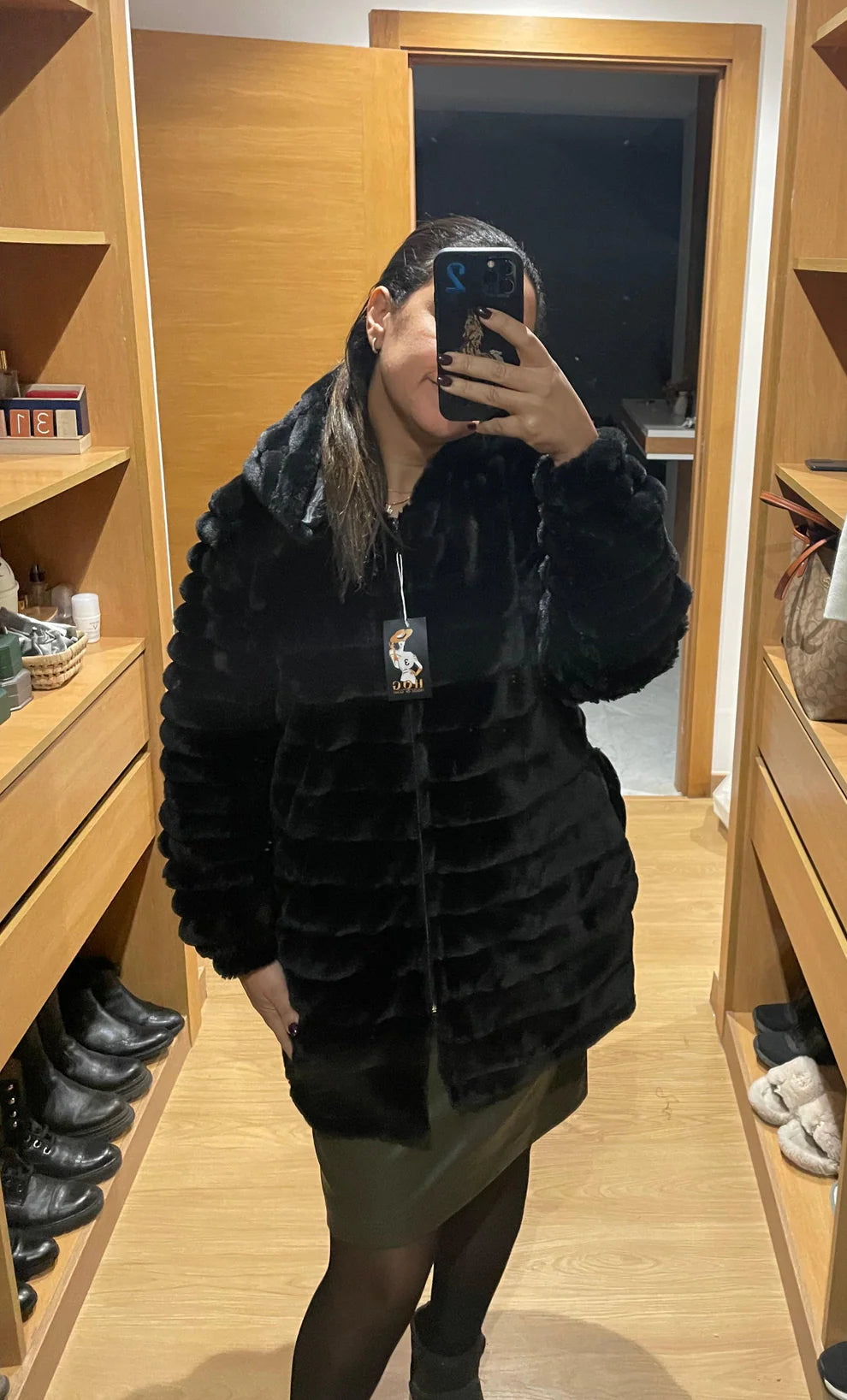 Manteau Fourrure bouffant