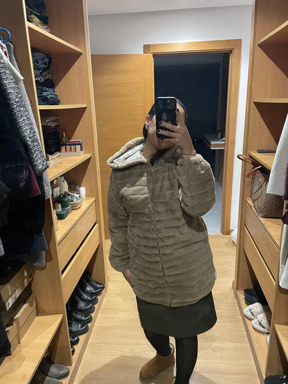 Manteau Fourrure bouffant