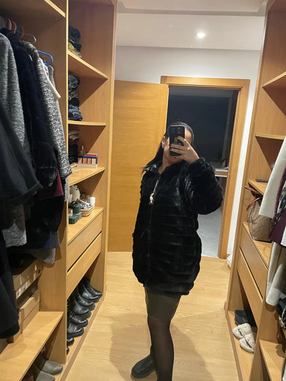 Manteau Fourrure bouffant