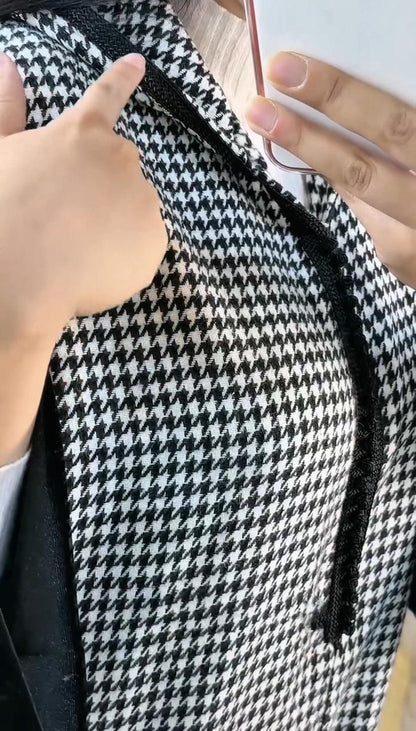 Jellaba en pied de poule