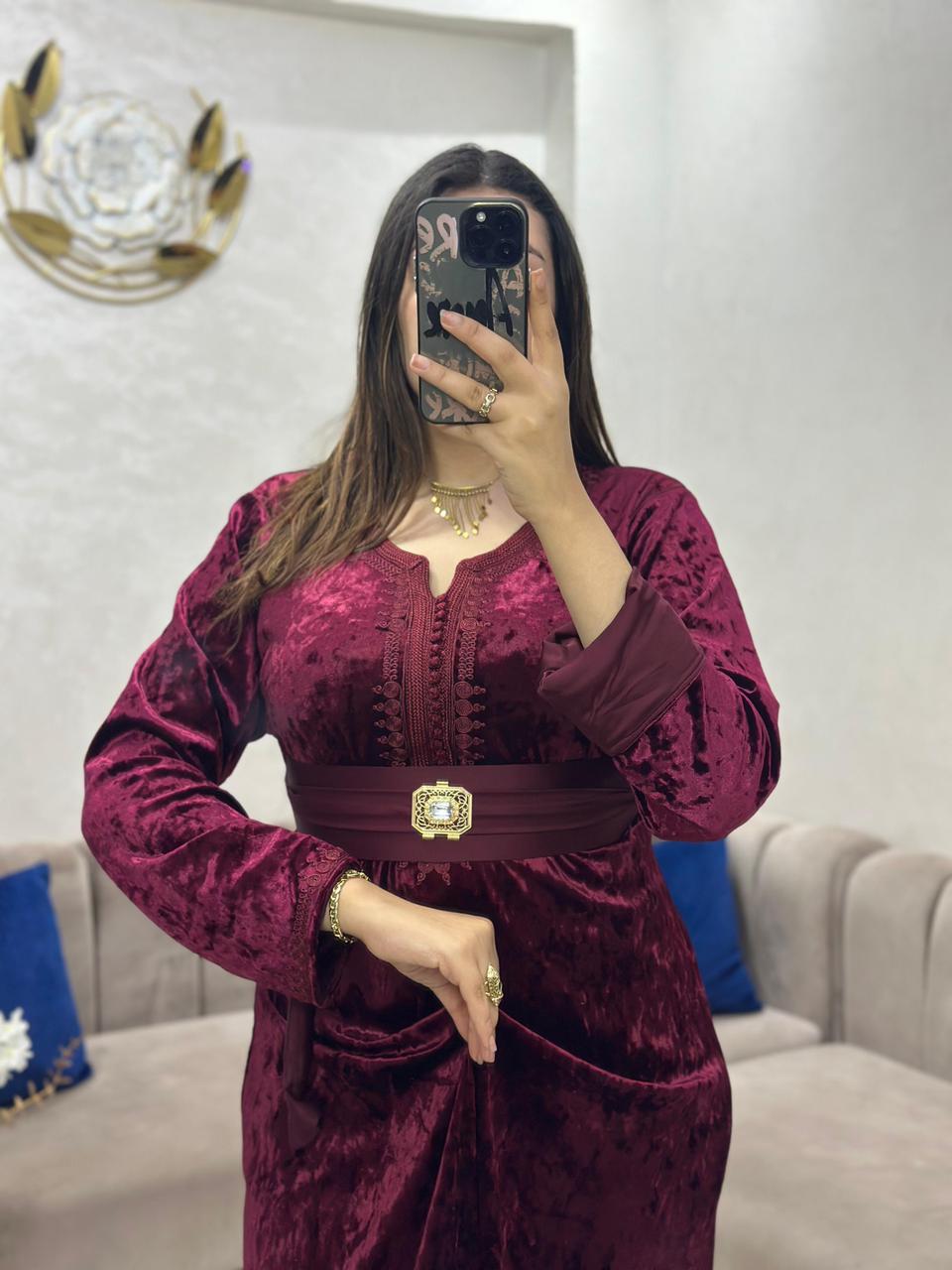 Caftan avec ceinture
